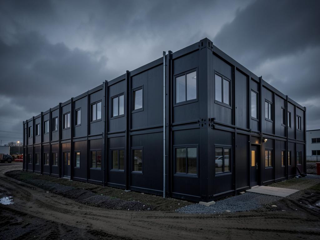 Office Complex Shelter — fabricated by R.K. Steel