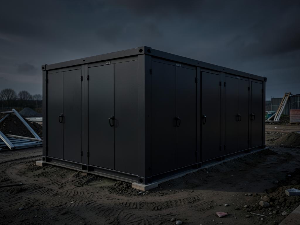 Toilet Block — fabricated by R.K. Steel